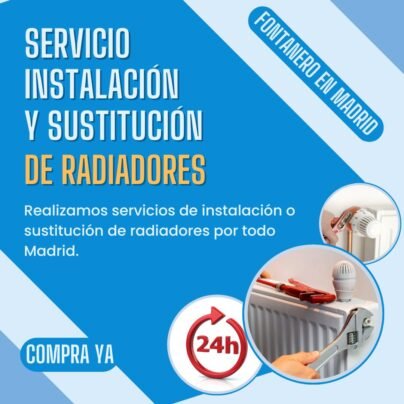 Instalación y sustitución de radiadores en Madrid
