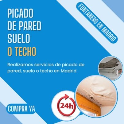Servicio de picado de pared, suelo o techo en Madrid